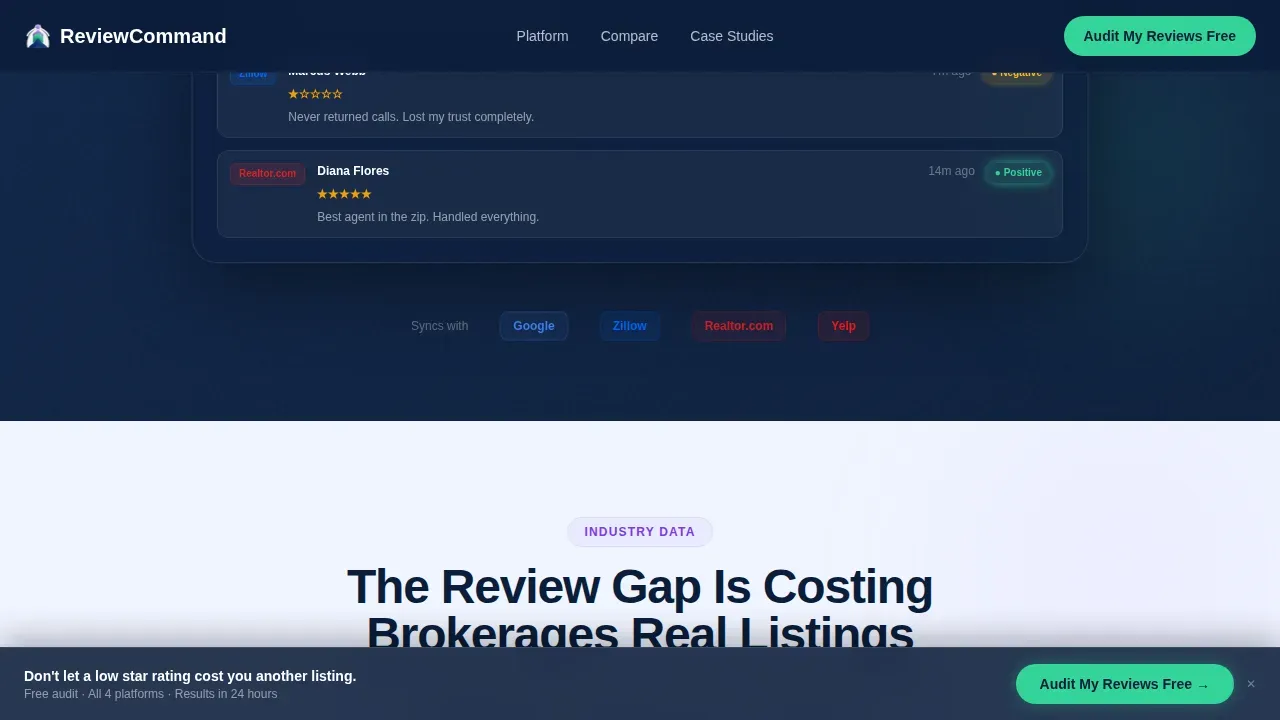 Smart Real Estate Reputation Landing Page Template