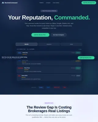 Smart Real Estate Reputation Landing Page Template