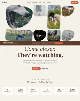 Wildlife & Conservation Professional Website Template