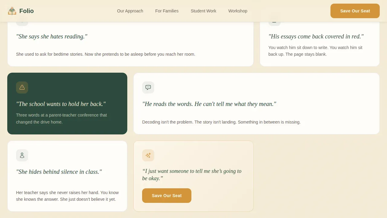 Engaging Literacy Tutoring Landing Page Template