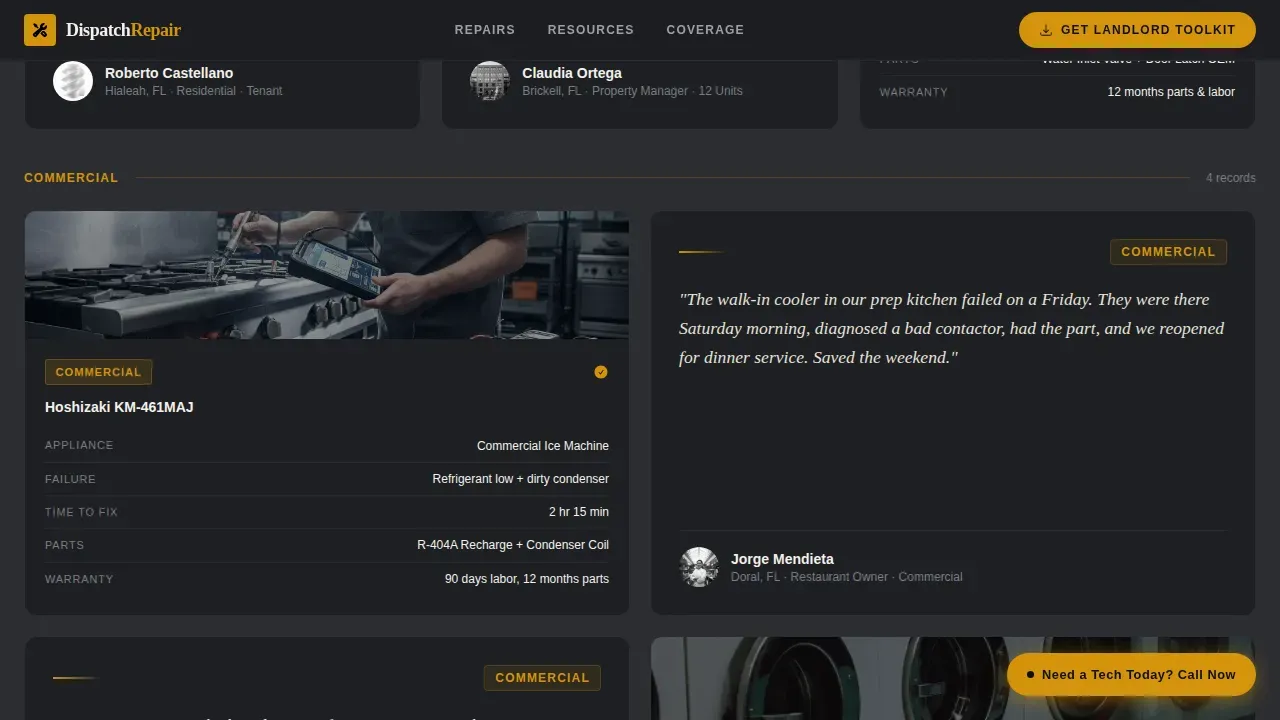 Trusted Appliance Repair | Free Website Template | Rocket