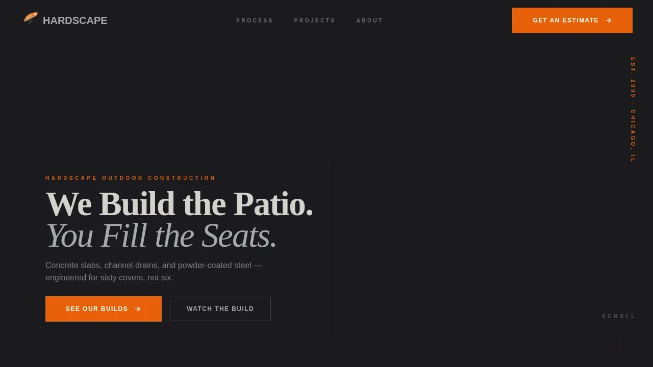 Expert Restaurant Patio Landing Page Template