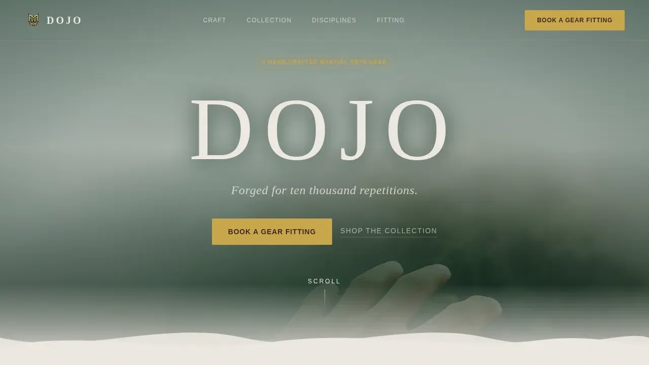 Premium Martial Arts Booking Landing Page Template