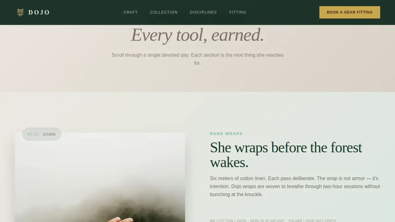 Premium Martial Arts Booking Landing Page Template