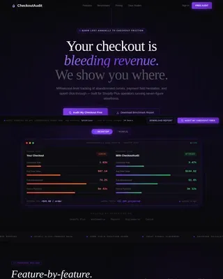 E-Commerce Digital Presence Comparison Website Template