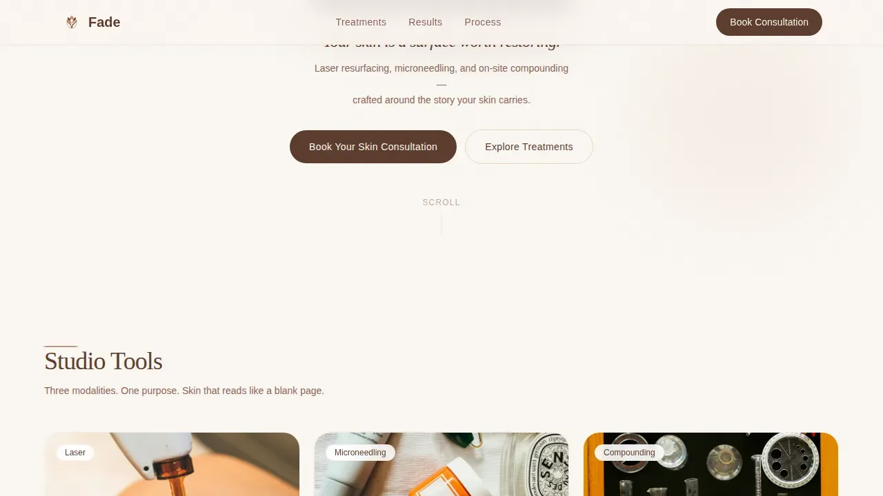 Expert Skin Care Landing Page Template