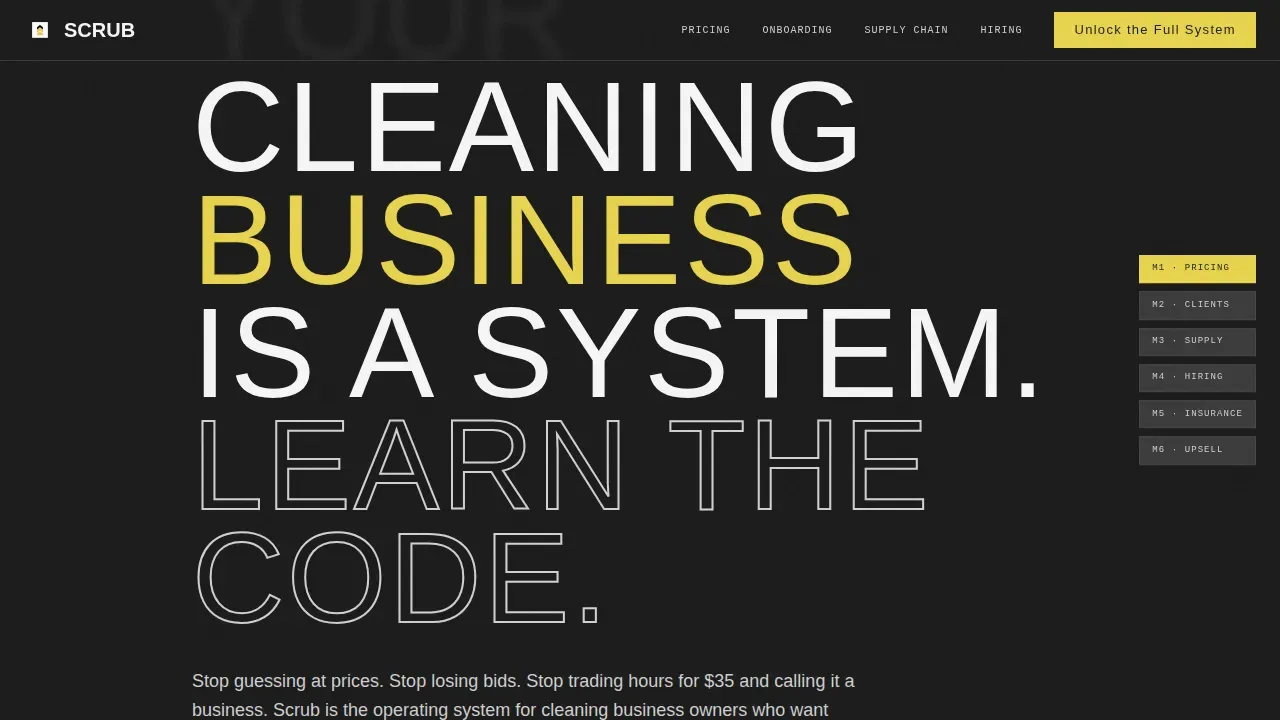 Professional Cleaning Services Landing Page Template