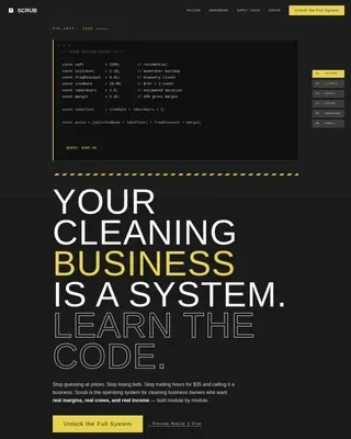 Professional Cleaning Services Landing Page Template