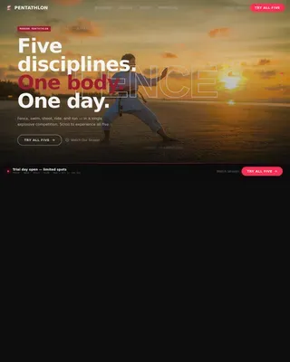 Elite Athletics Club Landing Page Template