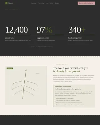Weed Control Partnership Landing Page Template