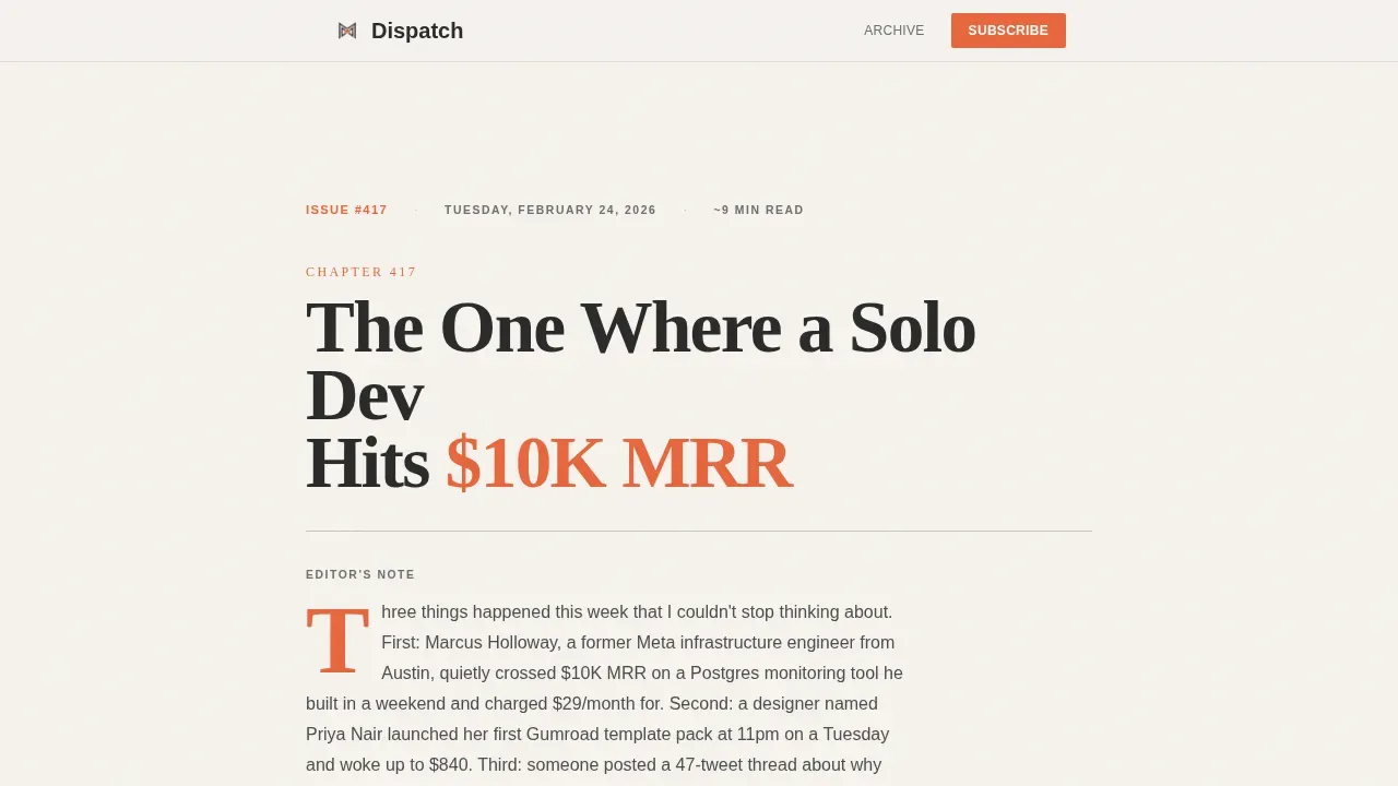 Daily News Newsletter Landing Page Template