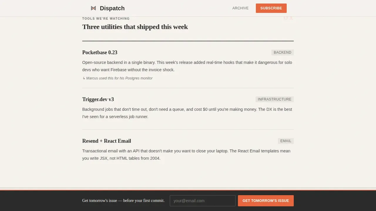 Daily News Newsletter Landing Page Template