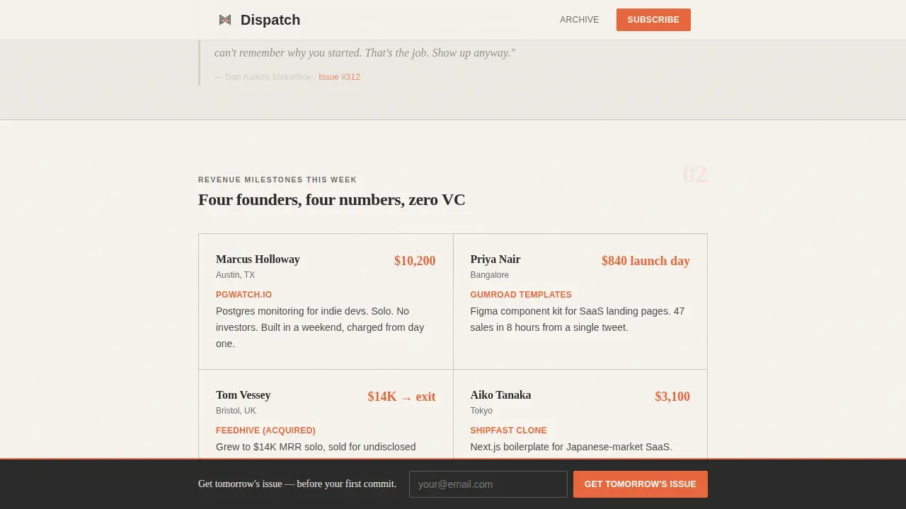 Daily News Newsletter Landing Page Template