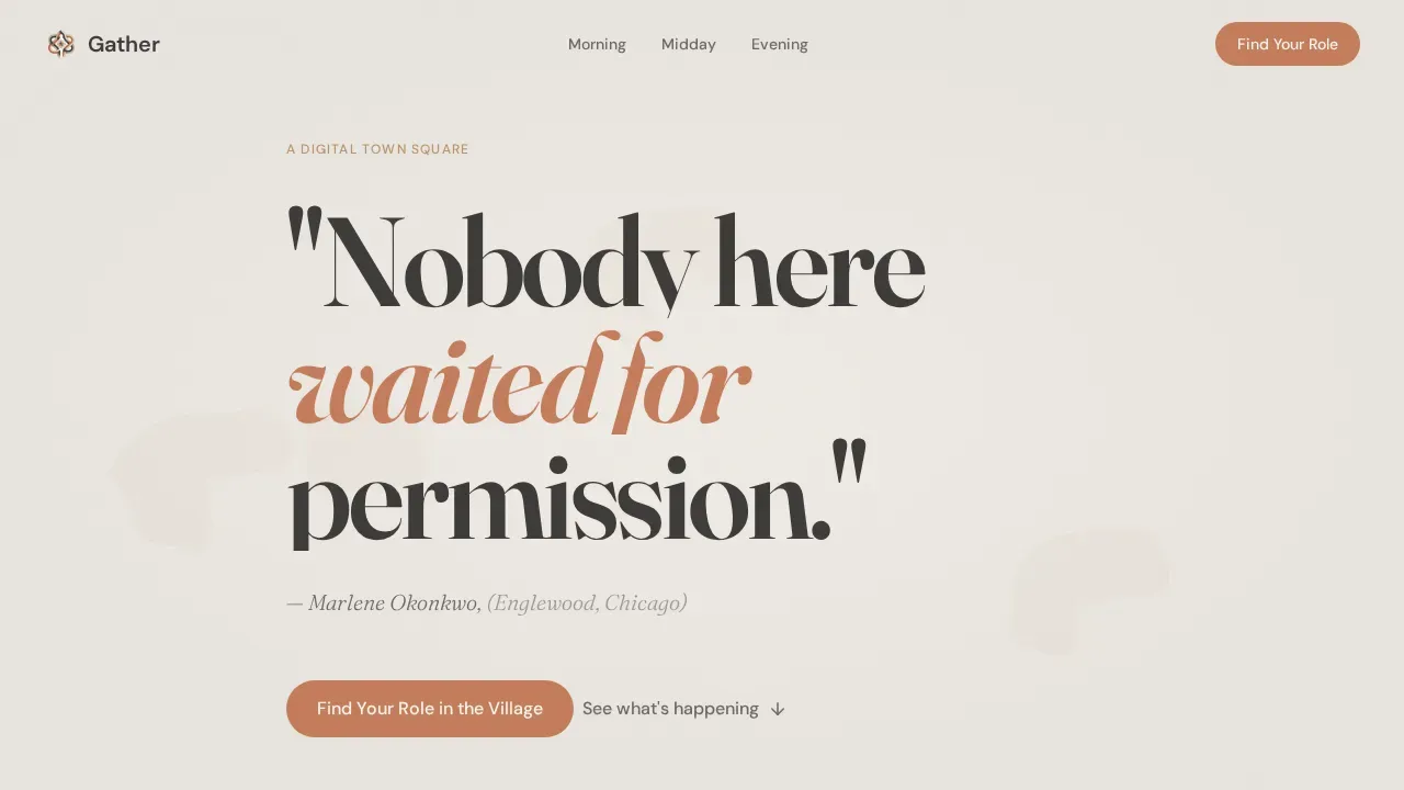 Community Nonprofit Forum Landing Page Template