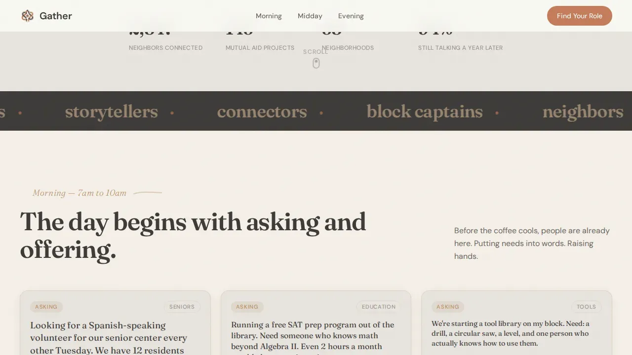 Community Nonprofit Forum Landing Page Template