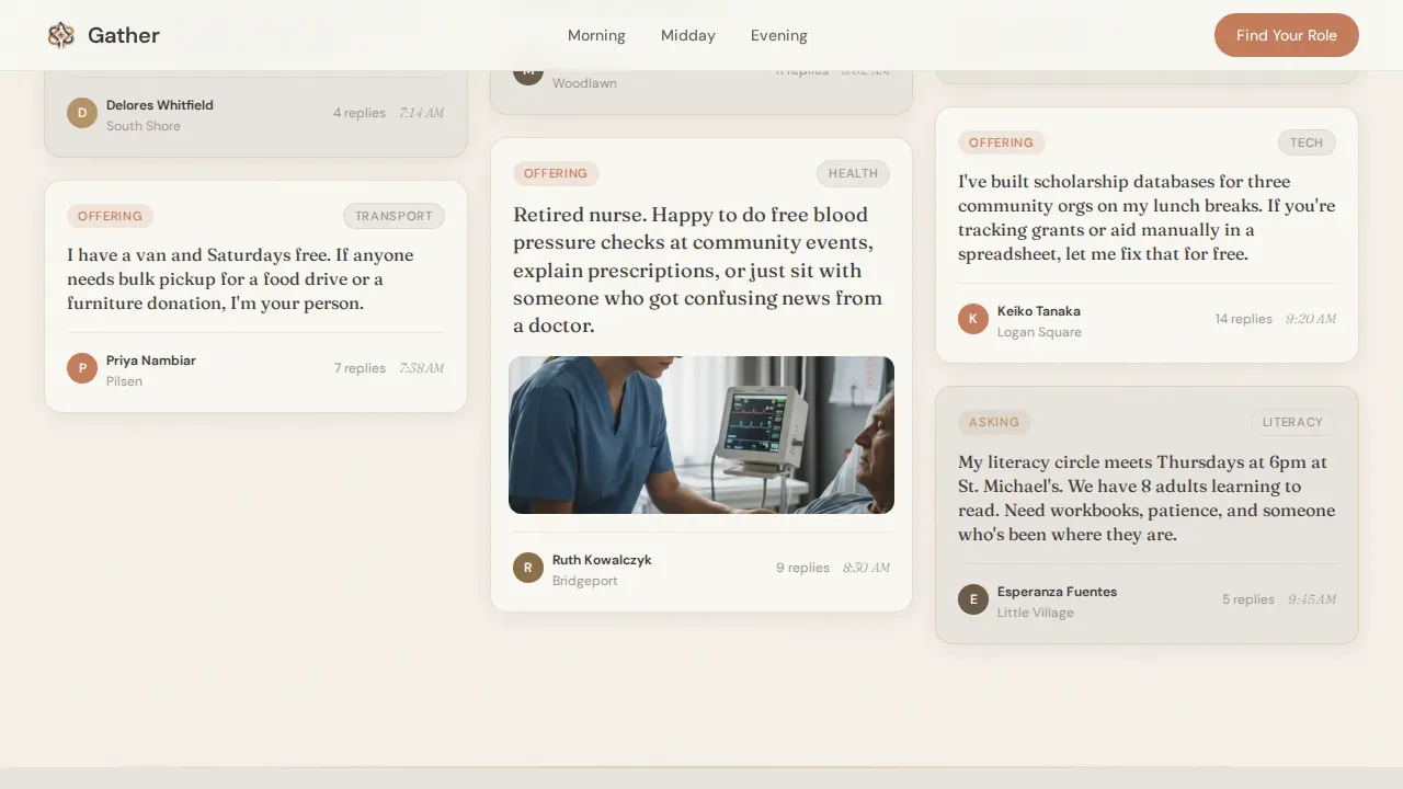 Community Nonprofit Forum Landing Page Template