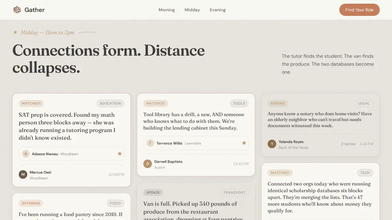 Community Nonprofit Forum Landing Page Template