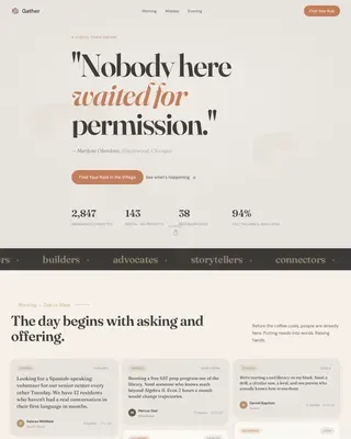 Community Nonprofit Forum Landing Page Template