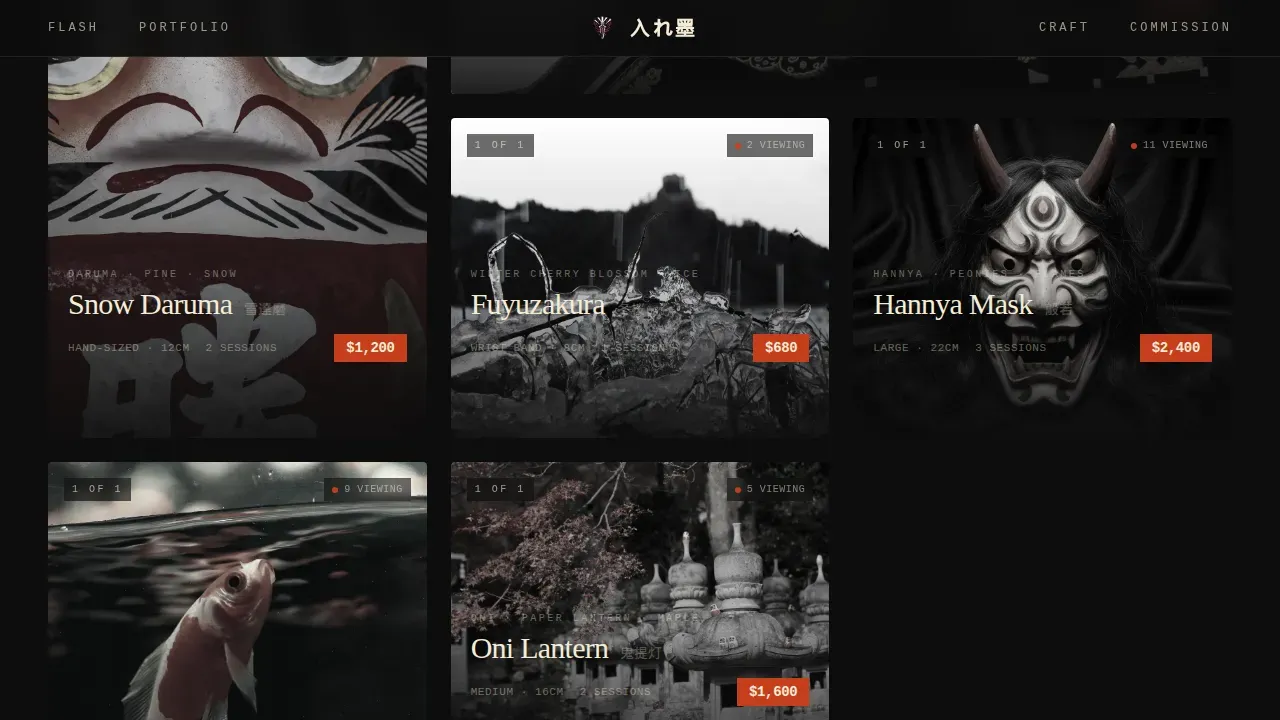 Authentic Japanese Tattoo Landing Page Template