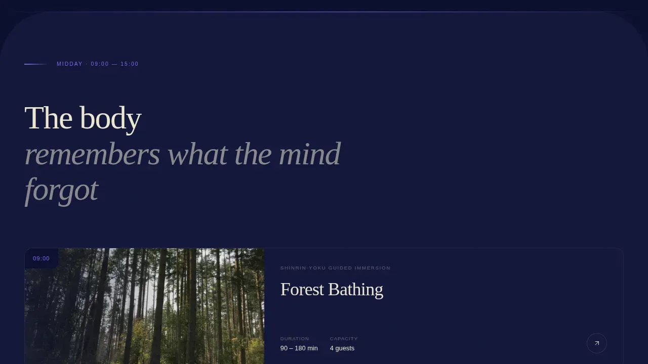 Neo-Retro Wellness Retreat Landing Page Template