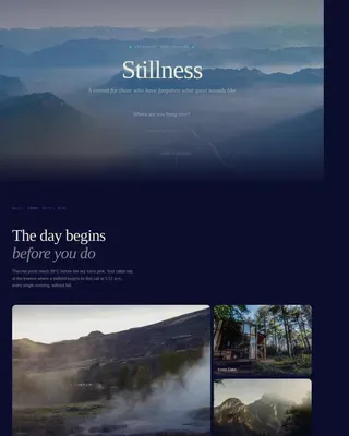 Neo-Retro Wellness Retreat Landing Page Template