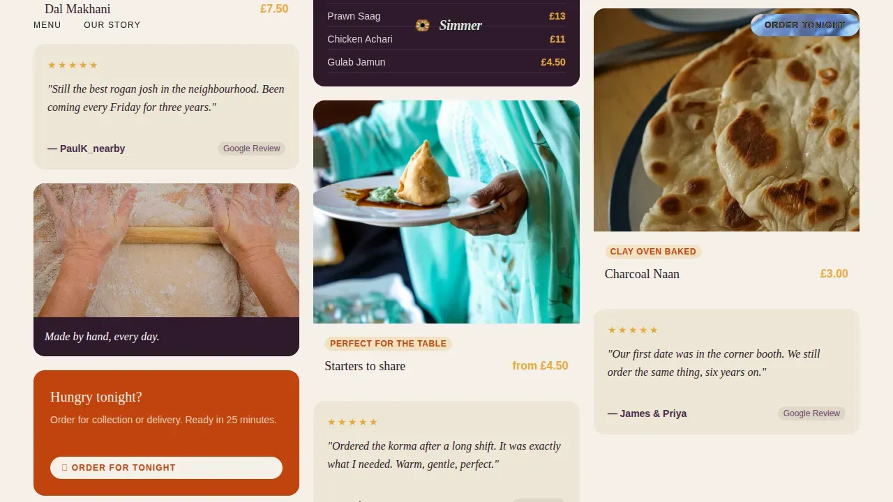Expert Regional & Specialty Restaurant Professional Website Template