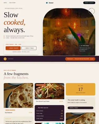 Expert Regional & Specialty Restaurant Professional Website Template