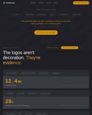 Specialty Cleaning Site Maintenance Website Template