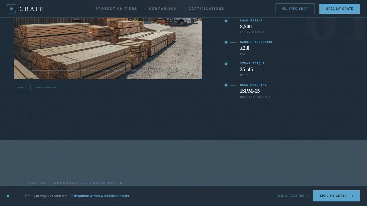 Engineered Vehicle Packaging | Free Website Template | Rocket