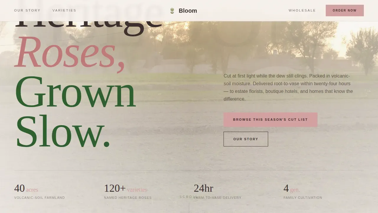 Advanced Specialty Farming Portfolio & Case Study Website Template