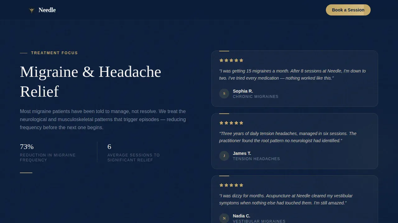 Trusted Practitioner Booking Landing Page Template