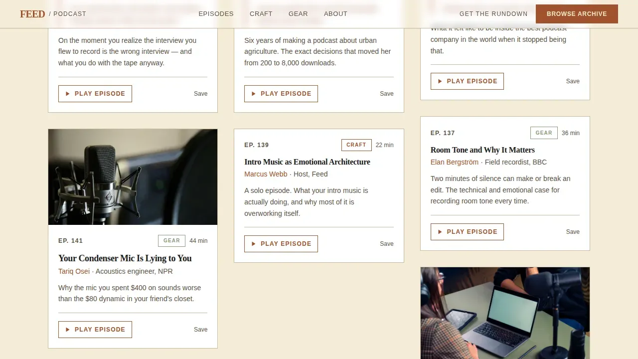 Authoritative Podcasting Landing Page Template
