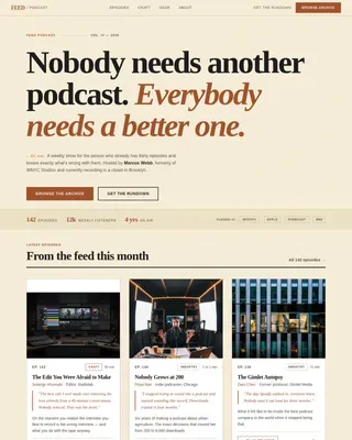 Authoritative Podcasting Landing Page Template