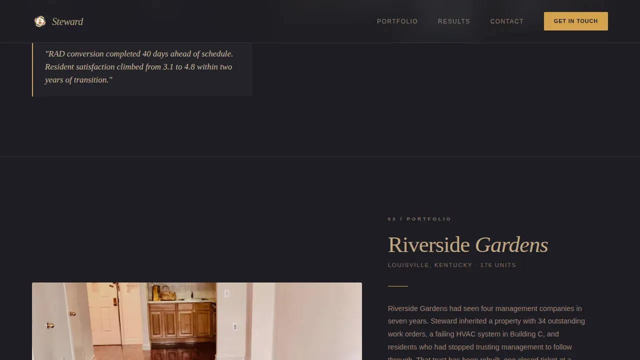 Relentless Housing Ops Landing Page Template