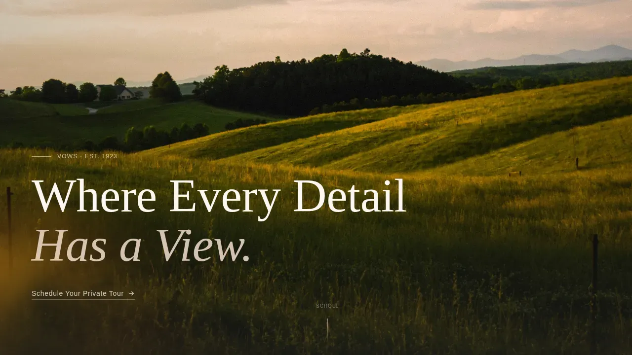 Elegant Venue Booking Landing Page Template