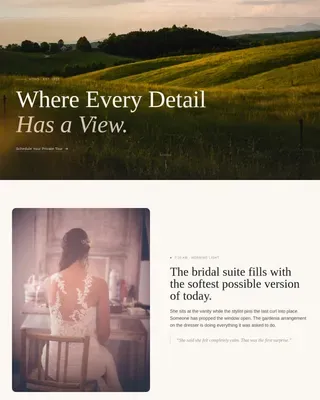 Elegant Venue Booking Landing Page Template