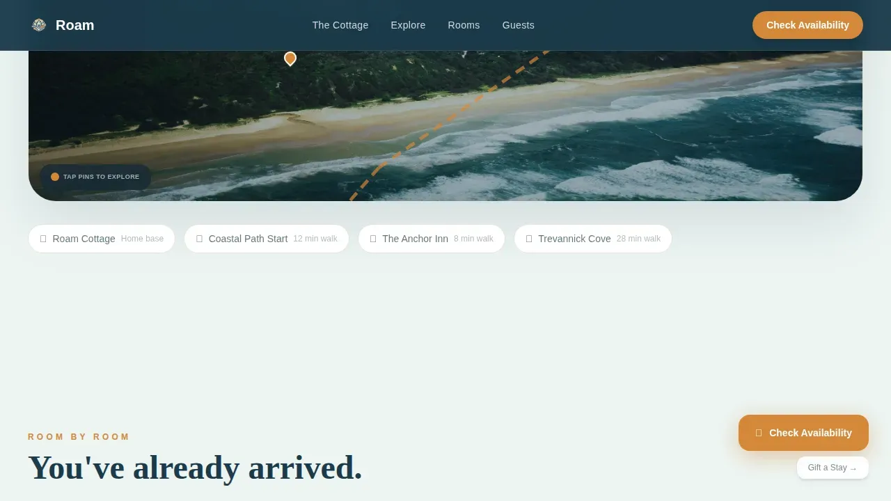 Explore Rural Lodging Landing Page Template