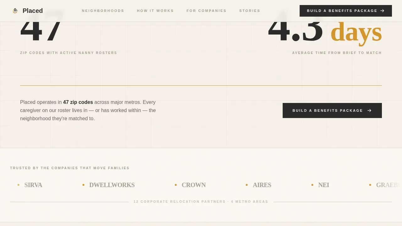 Expert Childcare Placement Landing Page Template