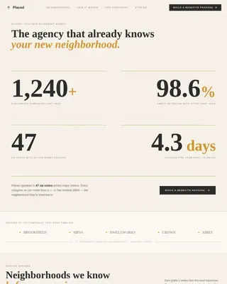 Expert Childcare Placement Landing Page Template