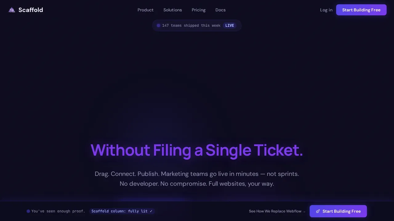 Powerful Headless CMS Landing Page Template