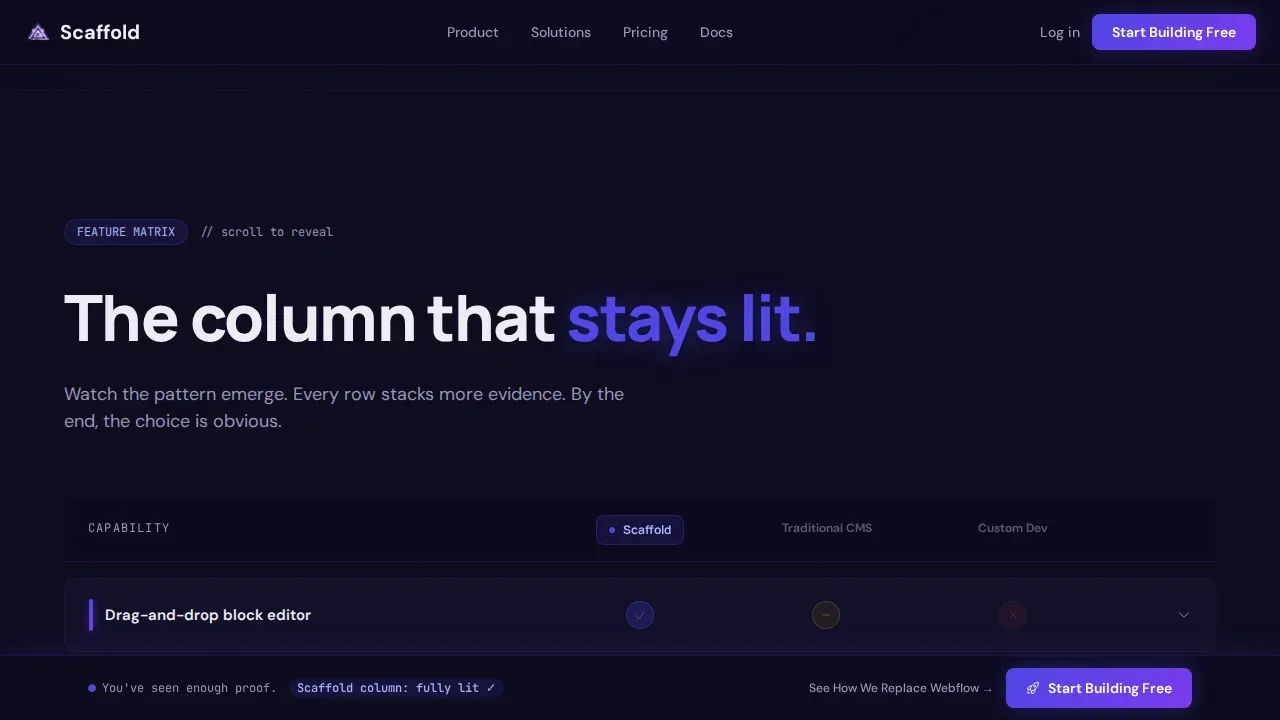 Powerful Headless CMS Landing Page Template
