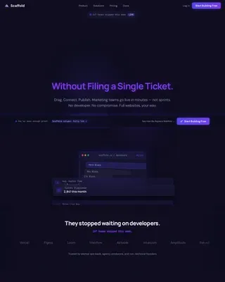 Powerful Headless CMS Landing Page Template