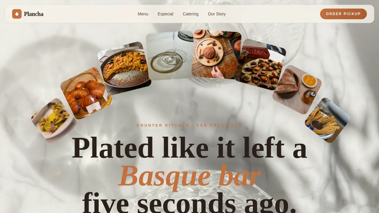 Premium Iberian Kitchen Landing Page Template
