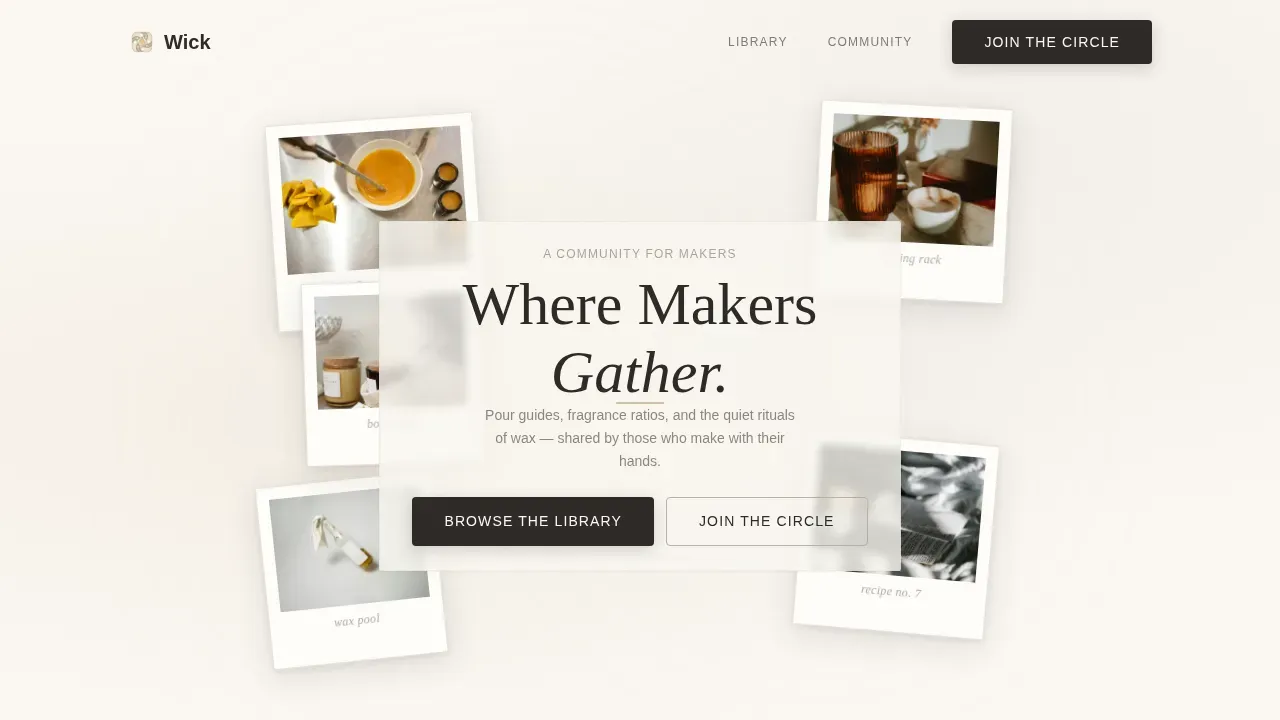 Artisan Wax Studio | Free Website Template | Rocket
