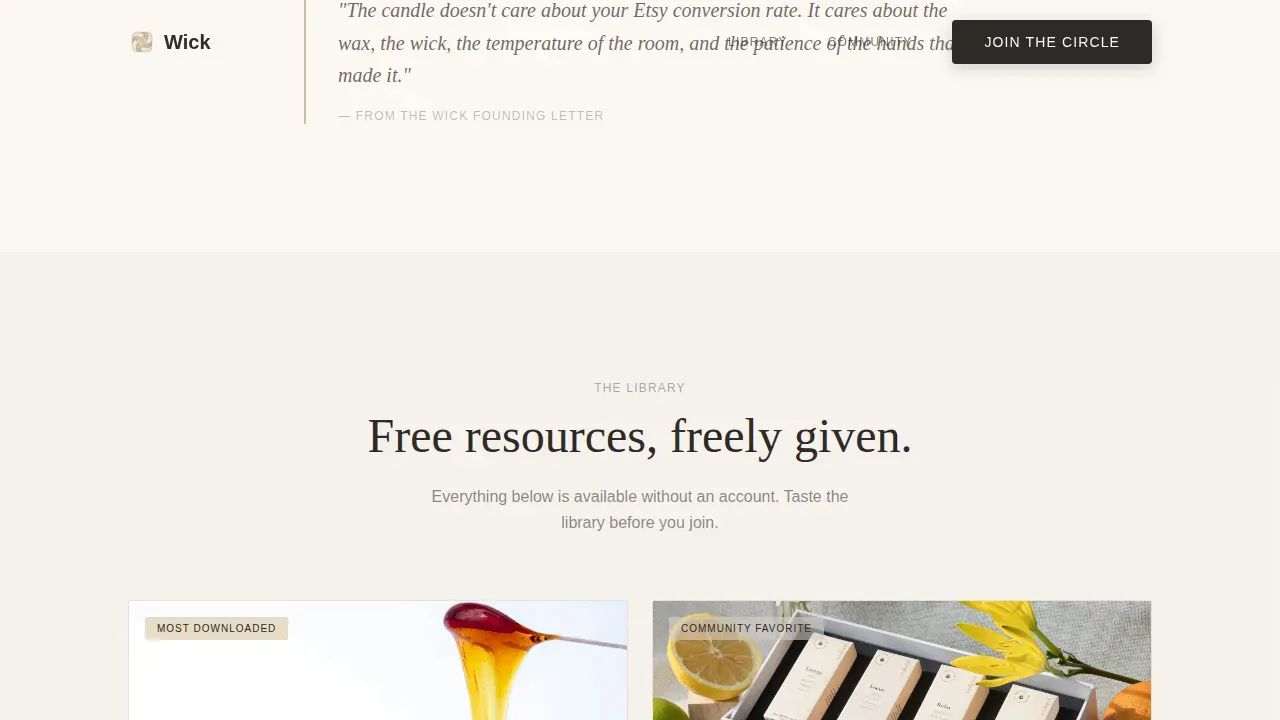 Artisan Wax Studio | Free Website Template | Rocket