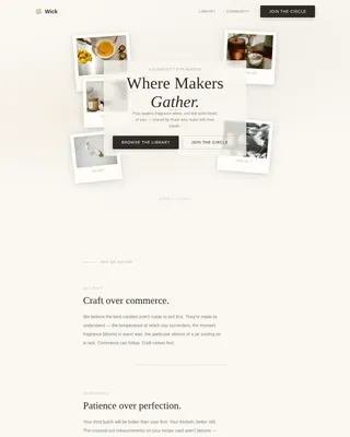 Artisan Wax Studio | Free Website Template | Rocket