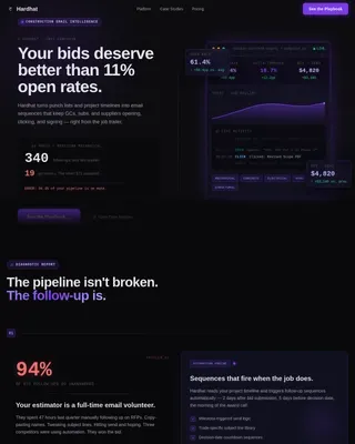 Strategic Construction Outreach Landing Page Template