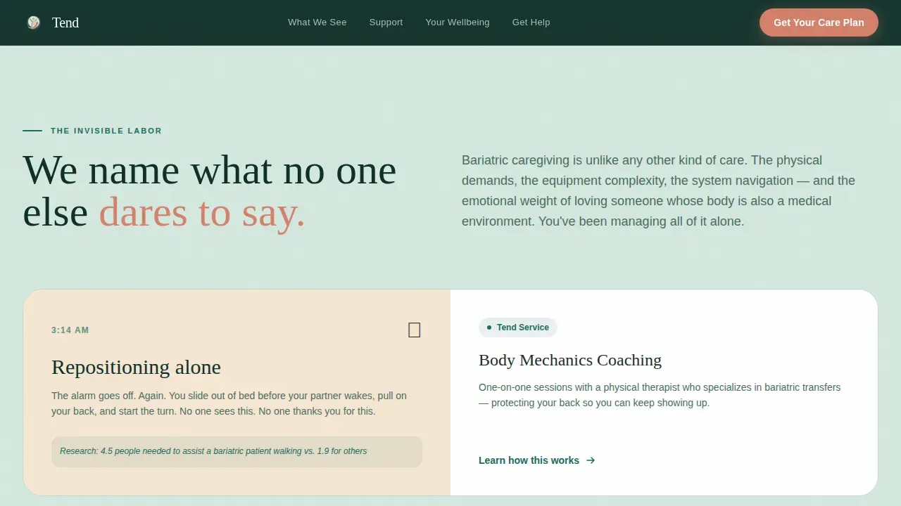 Empathetic Metabolic Support Landing Page Template