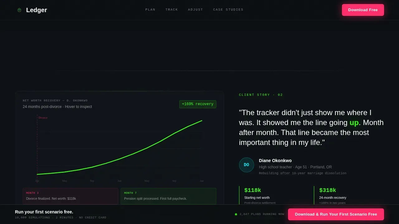 Wealth Advisory App Download Website Template