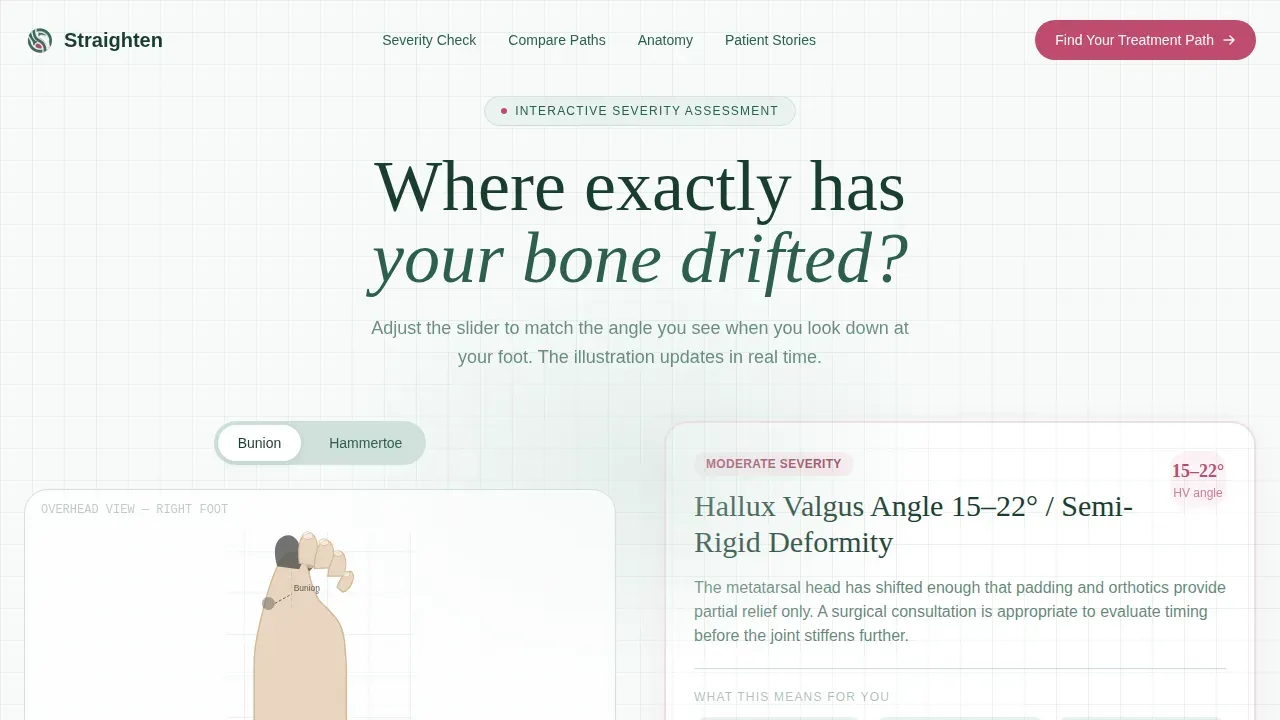 Specialist Foot Care Landing Page Template